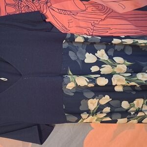 Floral Navy Women's Dress